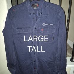 ARIAT FRC NAVY BLUE BUTTON UP SHIRTS 