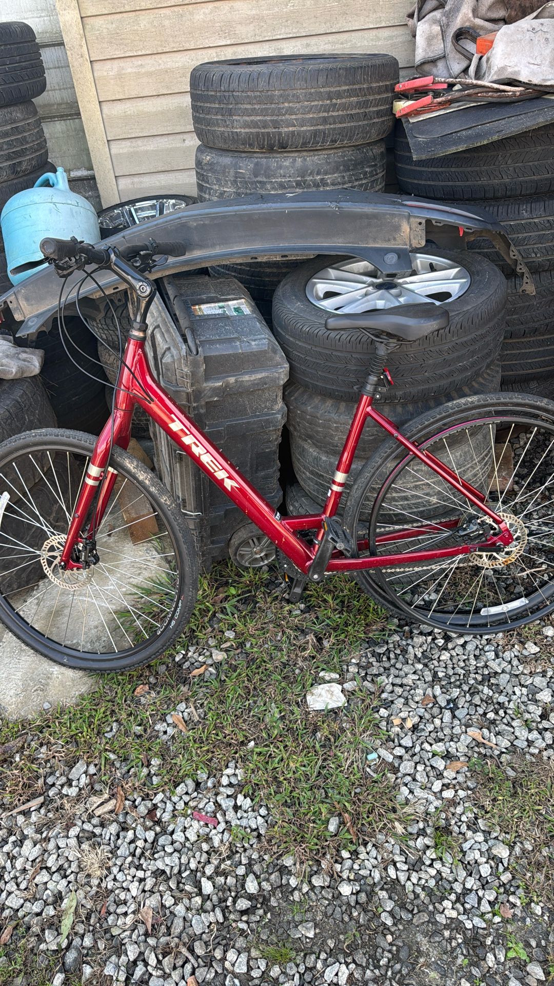 Brand New Trek Bike We Stoped Using The Bike When The Back Tire Went Flat But Everything Else Works Perfectly