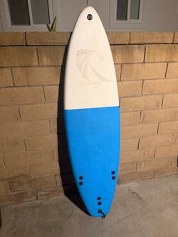 5’9” Raystreak soft top surfboard