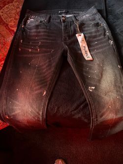 Purple jeans