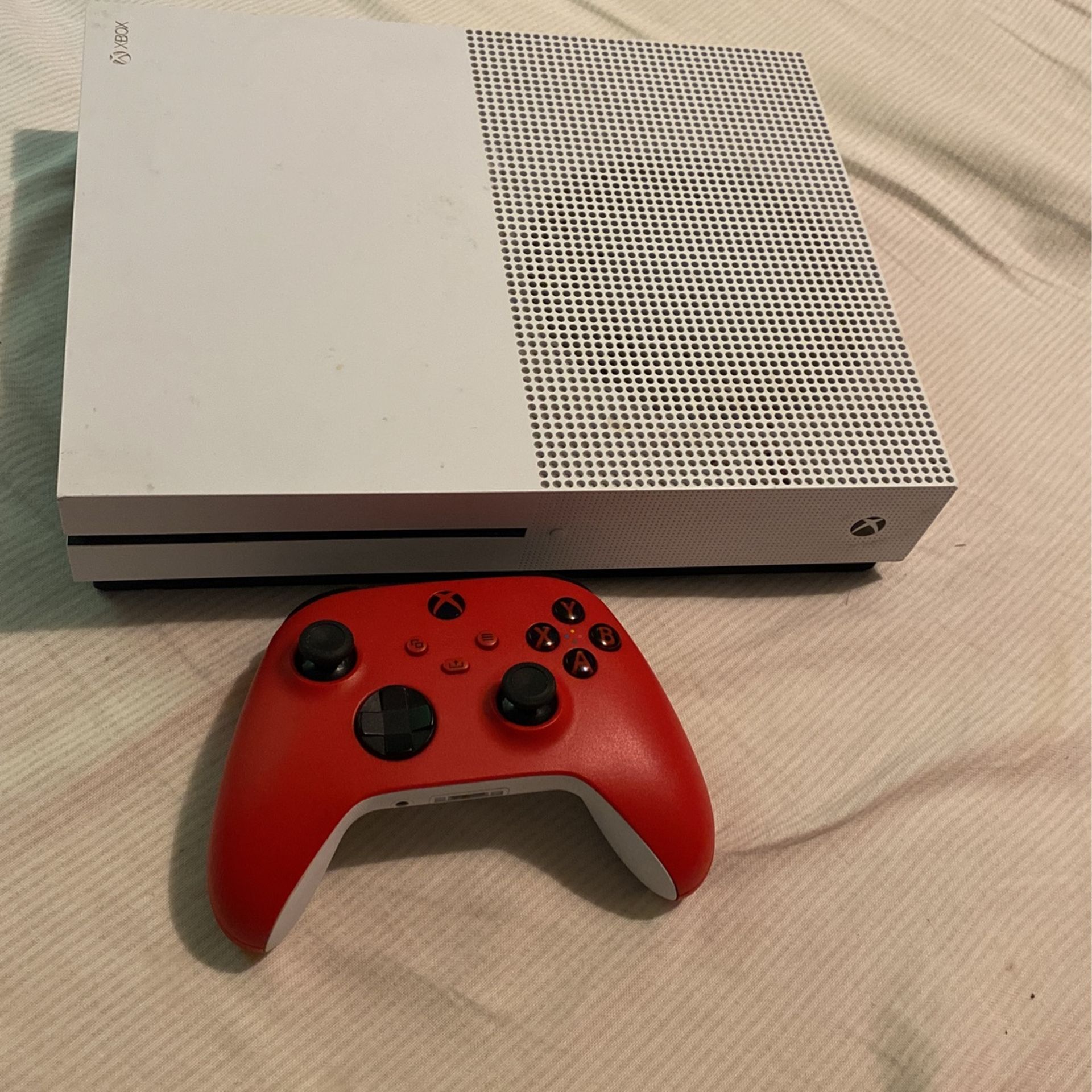 Xbox One S With Red  Series X Controller 