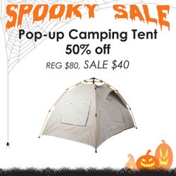 Pop-up Camping Tent, SALE 50% off