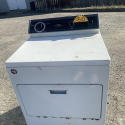 White And Black Electric Dryer