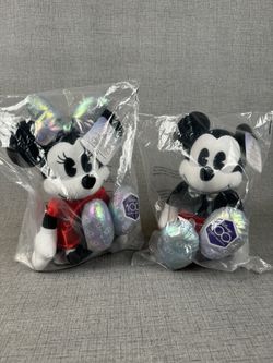 DISNEY 2023 Mickey and Minnie 17” Plush Set - 100 Years Of Wonder Sets