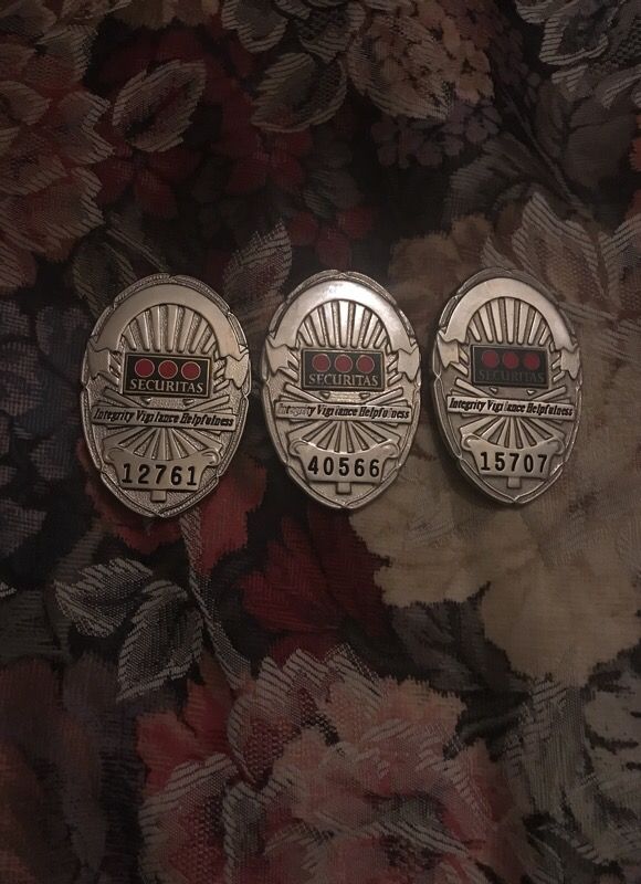 Securitas Security badge for sale $5 each