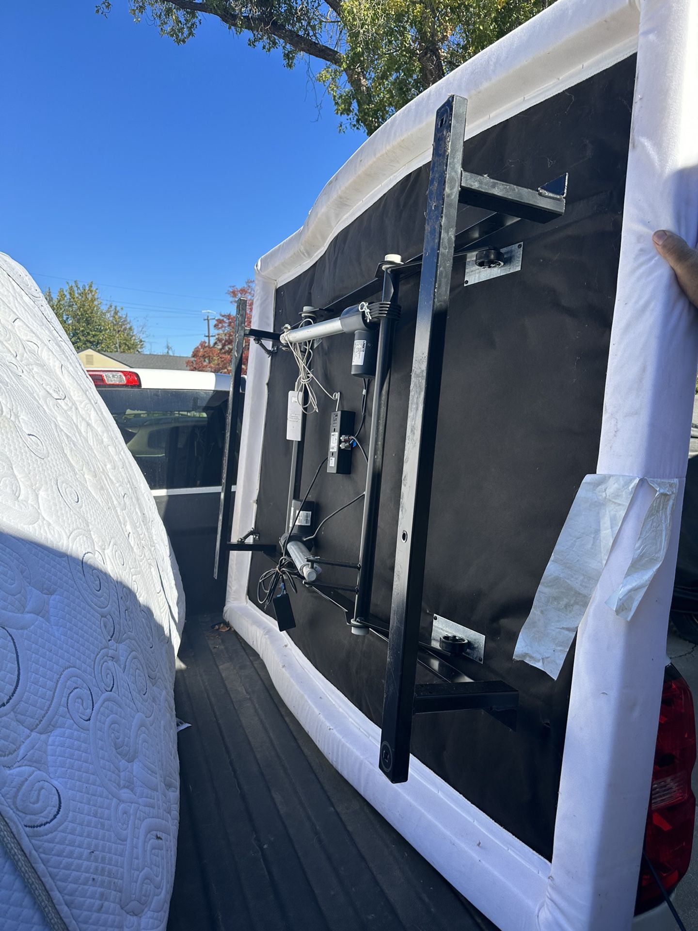 Mattress And Mechanical Bed Frame 400$ OBO