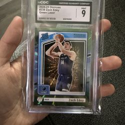 CGC graded 9 Zach edey Donruss optic