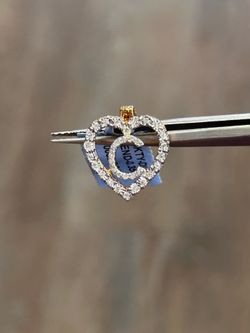 Heart initial pendant (C)