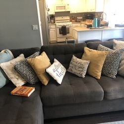 Blue Grey Couch