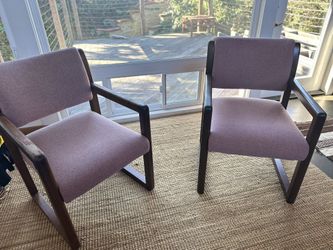 Authentic MCM Chairs. Solid Wood. Both For $100