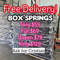 Box Springs  Twin box Full box  Queen box  King box  Bases para colchon  Box spring 