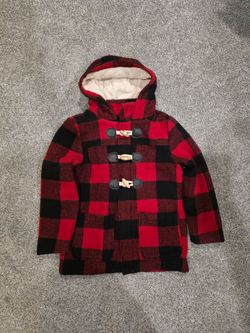 Kids Buffalo plaid winter coat