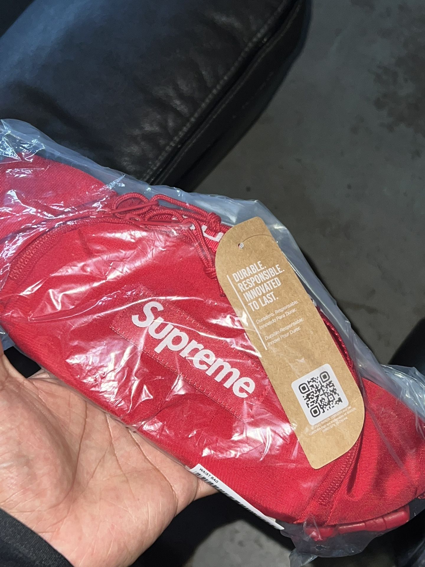 Red Supreme Waist Bag 