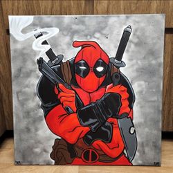 30x30 Inch Marvel Deadpool Painting