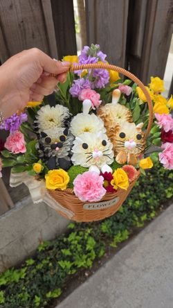 Cat Floral Arrangement