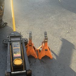 Hydraulic Car Jack, Jack Stands  and Battery Charger
