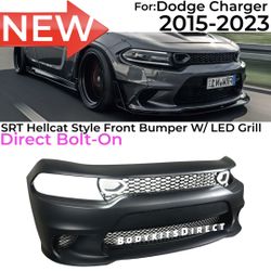 Dodge Charger Srt Hellcat Scat Pack Demon Rt Style Front Bumper Complete Assembly Includes Grill And Led  15-23 