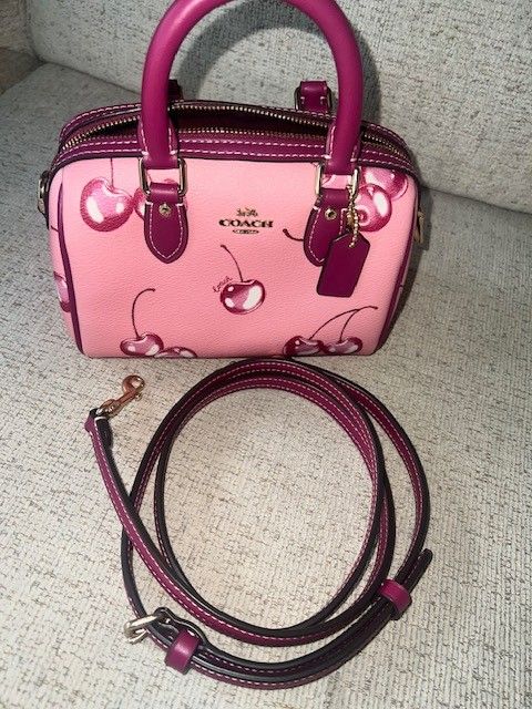 Coach Cherry Print Mini Bag 
