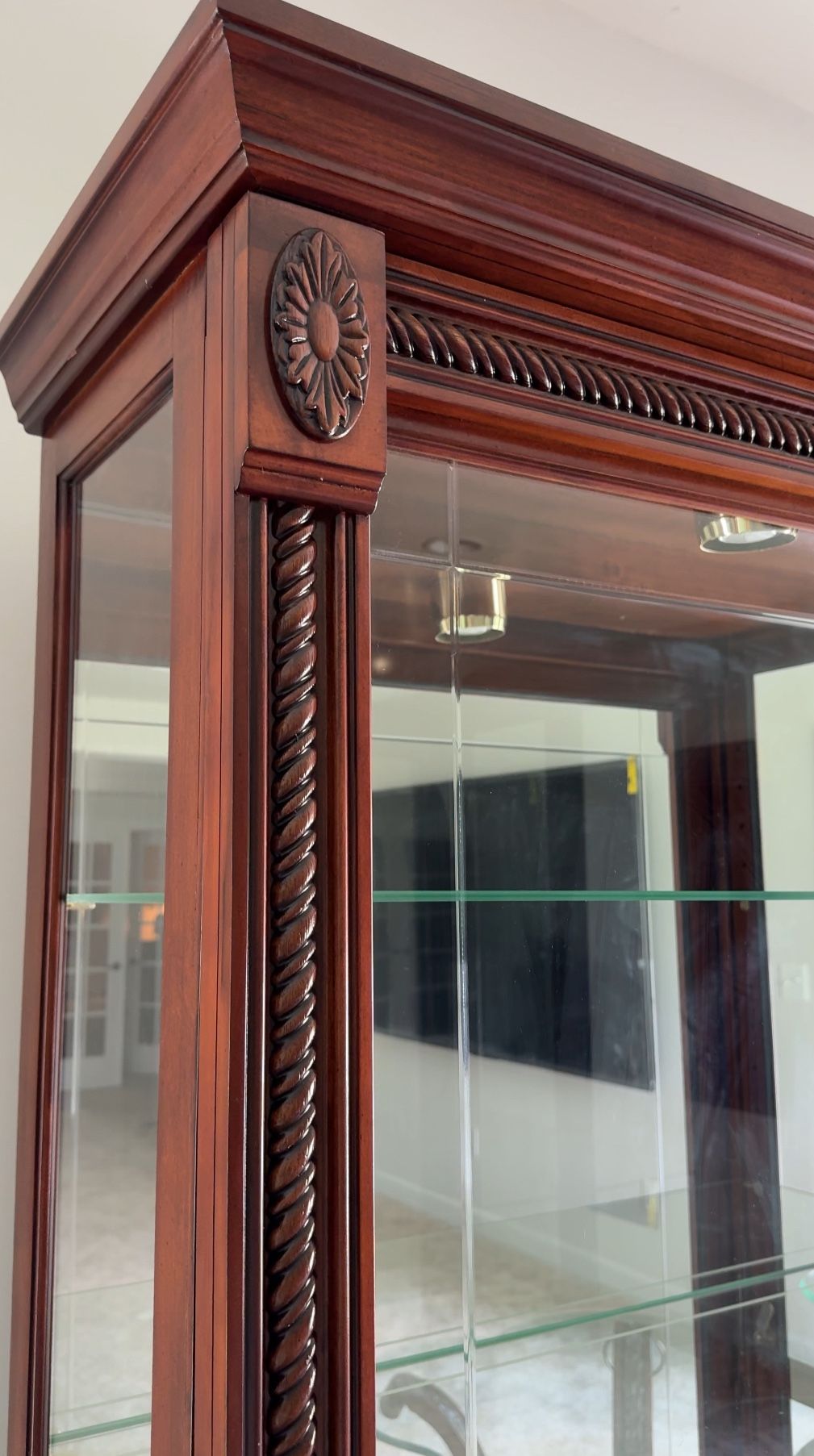 Vintage Glass Curio Cabinet