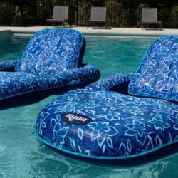 Aqua Luxury Pool Lounger, 2-pack