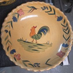 Rooster Serving Dishes