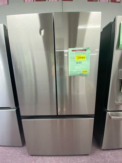 Samsung Bespoke 30 cu. ft. Standard Depth 3-Door French Door Smart Refrigerator in Stainless Steel with Autofill Water Pitcher