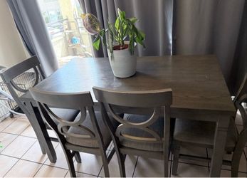 Wooden dining table
