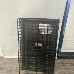 Foldable Black Dog Crate – Durable & Portable (Pickup/Delivery Available)