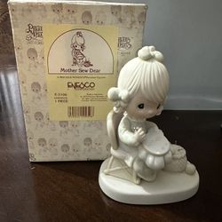 Precious moments mother sew dear figurine