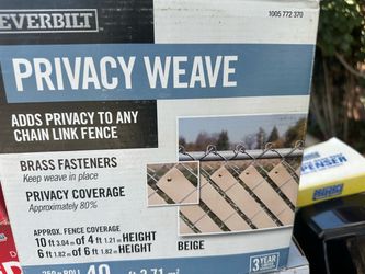 Privacy weave for fence