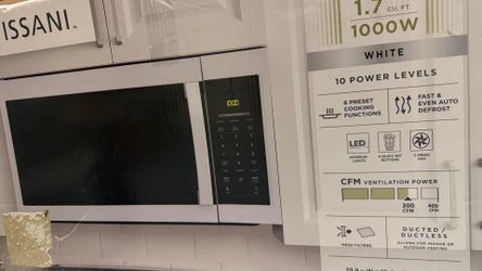 Brand New Vissani Over-the-Range Microwave – Never Used (In Box)