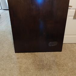 Solid Wood Table And Two Chairs 
