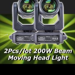 (2 pack) 200W Beam+Spot+18 Rotating Prisms+Rainbow Effect Dj Dmx Stage Light Effect Light Disco
