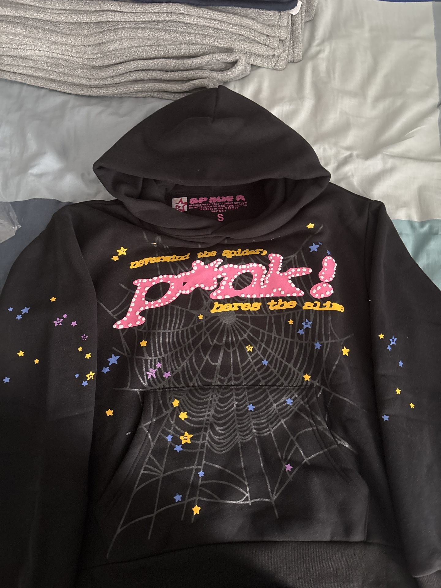 P*nk Spider hoodie