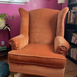 Vintage Wingback Armchair