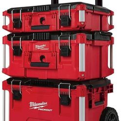 Milwaukee Packout With 2 Full And 2 Half Organizer