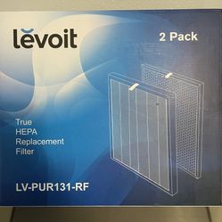 LEVOIT LV-PUR131 Replacement Filter, Genuine Air Purifier Filter, High-Efficiency Activated Carbon for Removal of Odor, Smoke, Pollen, Allergens, LV-P