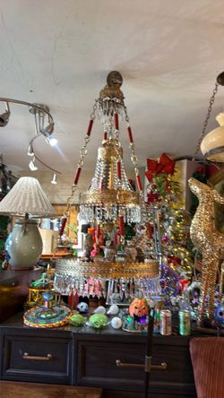 Beautiful Mid Century swag Chandelier