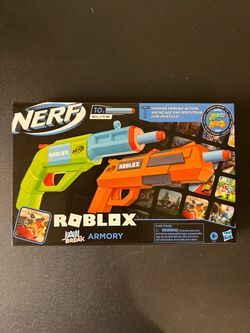 NERF: ROBLOX - Jail Break Armory With 10 Elite Soft Darts New