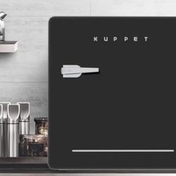 KUPPET Classic Retro Compact Refrigerator Single Door, Mini Fridge with Freezer