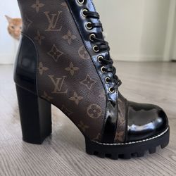 LV Monogram Combat Boots