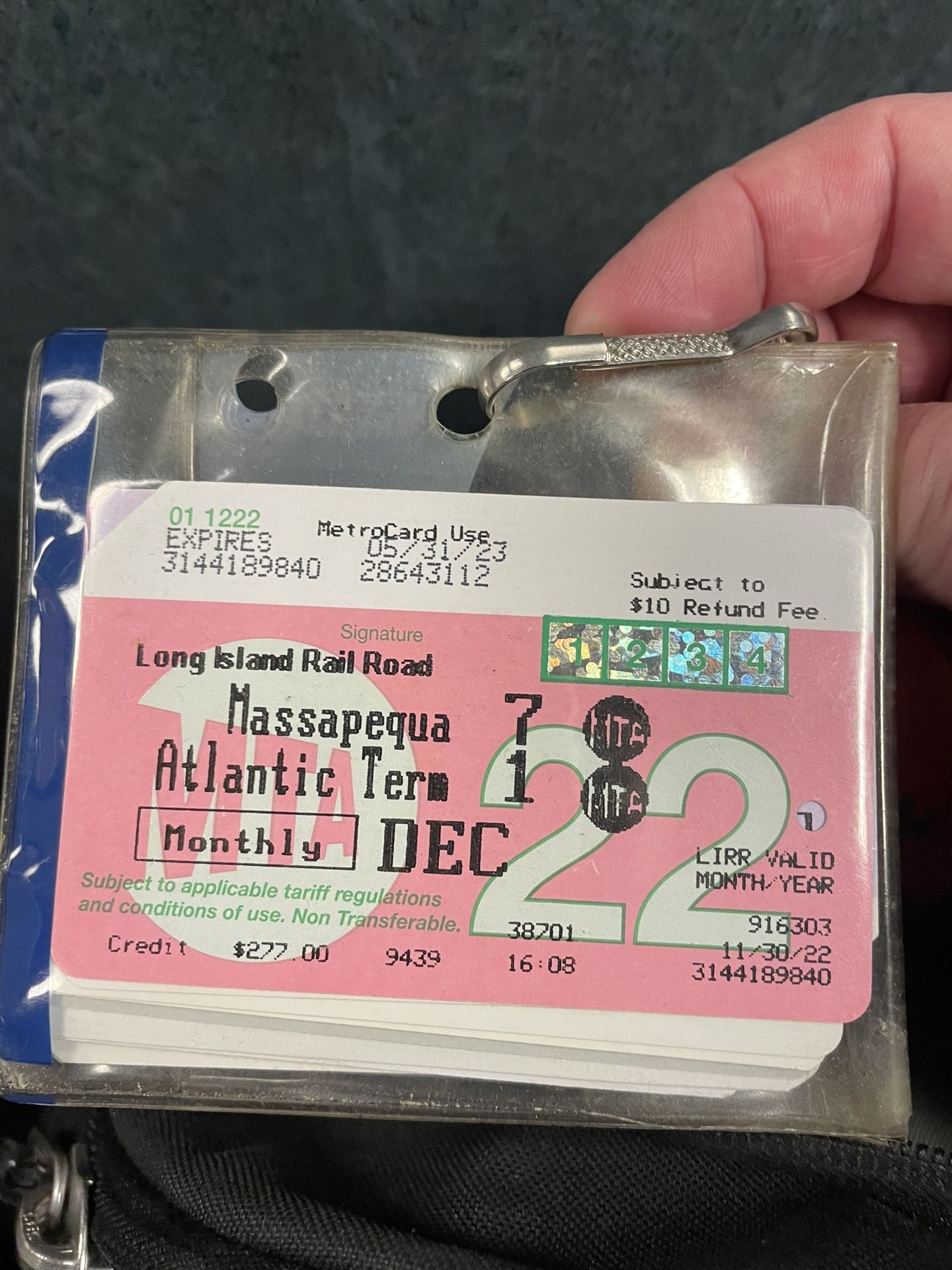 LIRR Dec Ticket