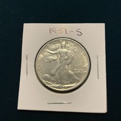 1937-S WALKING LIBERTY HALF DOLLAR