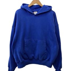 YEEZY HOODIE GAP PULLOVER DOUBLE LAYER AUTHENTIC XL BLUE RARE KANYE YZY LONGSLEEVE