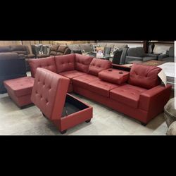 New Sectional + Ottoman 