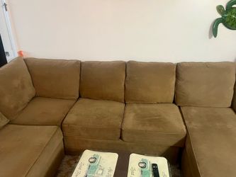 Kevin Charles Sectional Couch with Chaise - Brown