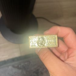 two finger nugget ring