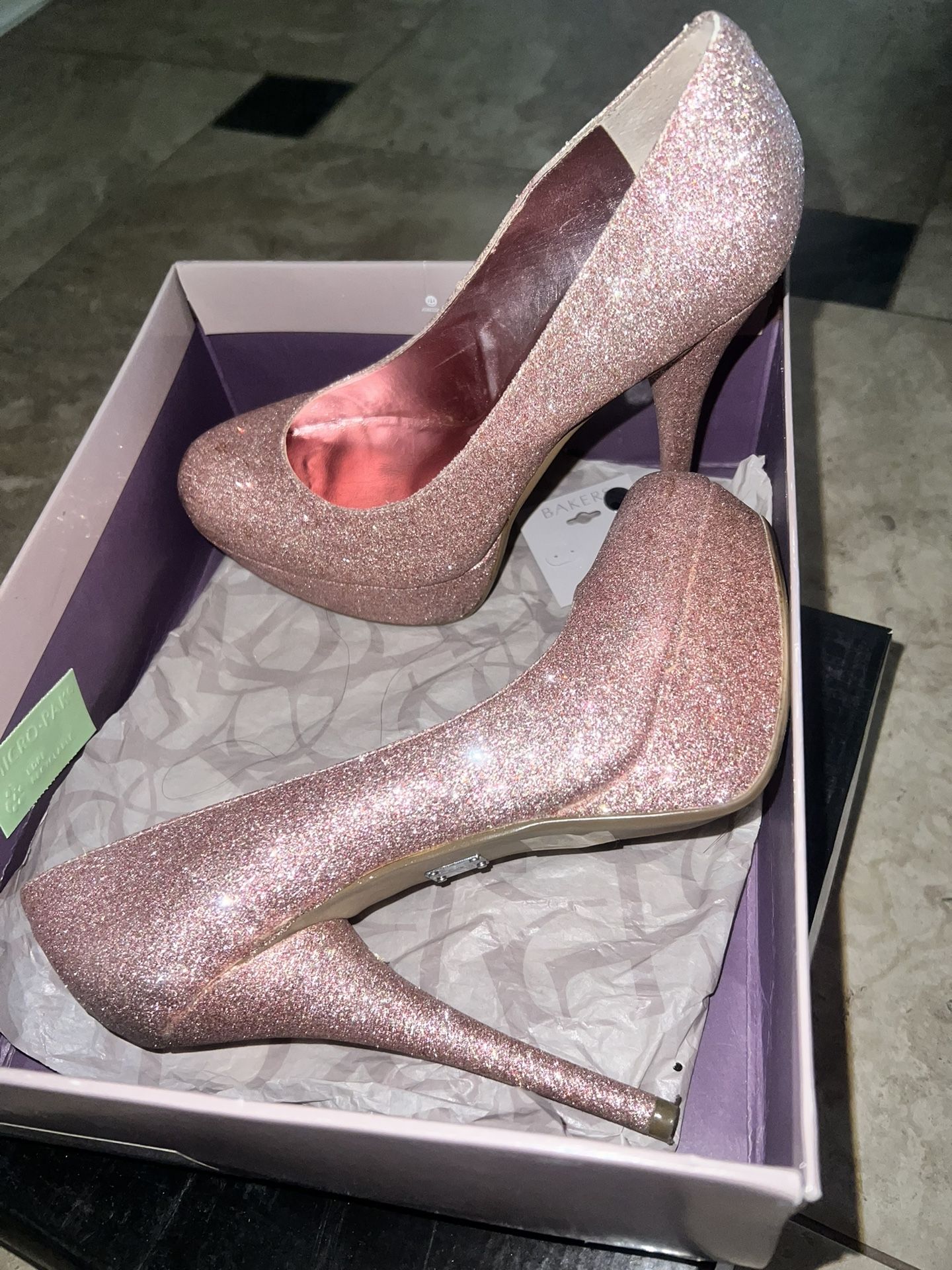 Glitter Pink High Heels