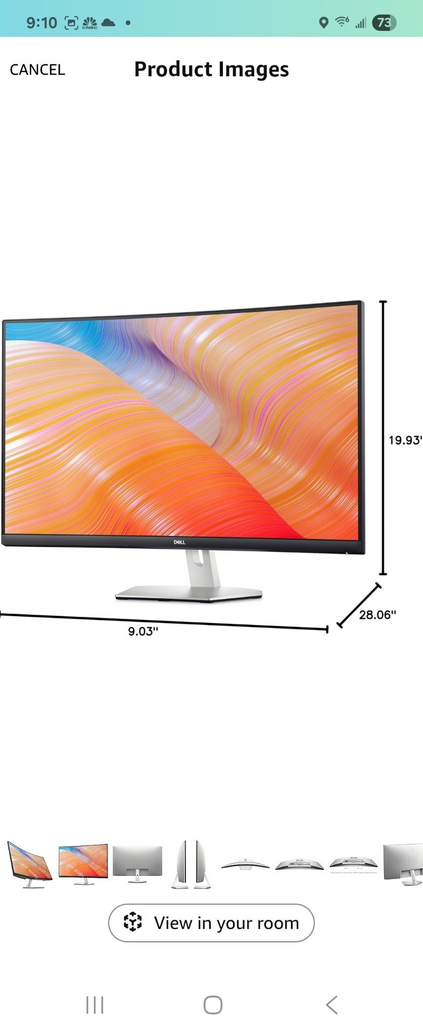 Dell 32-inch Curved Monitor - 2 In Stock