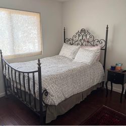 Full Size Frame, Box and Mattress (gently used)